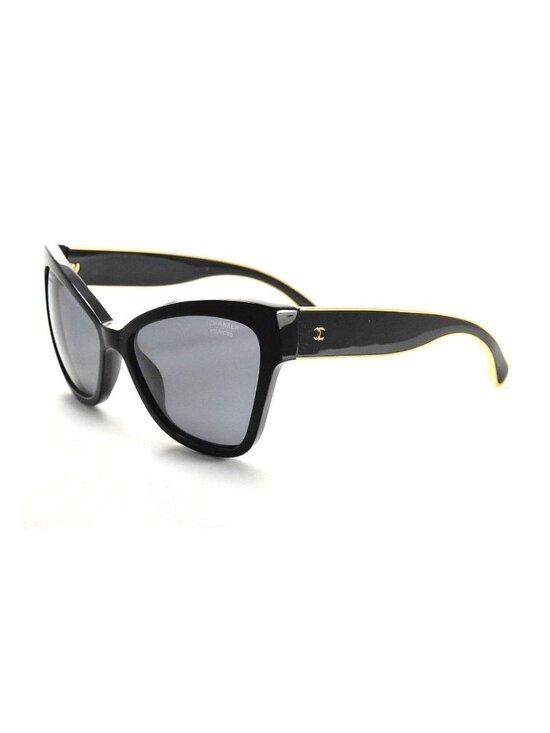 Chanel 5271 622/T8 Black & Gold / Gray Polarized Sunglasses main image 8
